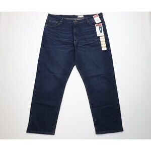 Deadstock Vintage Y2K Wrangler Mens 42x30 Stretch Relaxed Fit Denim Jeans Blue